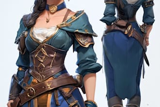draw 2d game character or 2d game character