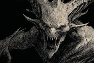 draw a horror monster for you
