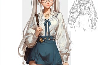 design a anime character