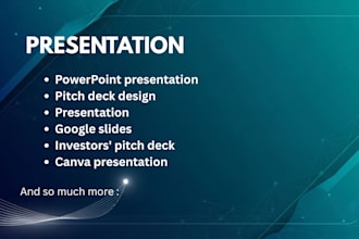 design power point presentation, gogle slides , pitch deck and power point