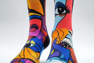 unique socks design and custom socks design