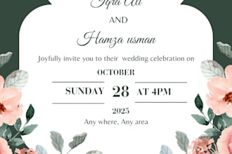 design elegant invitation cards and personalized greetings for any event