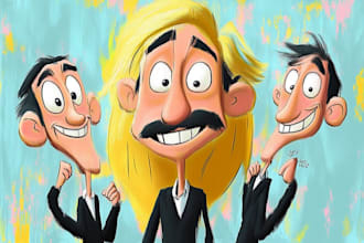 draw you like a cartoon TV caricature