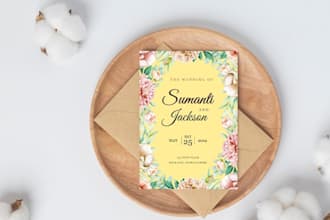 deliver a wedding card invitation card