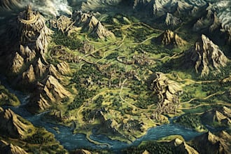 draw a map illustration for your project