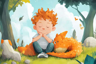 draw children story book illustration kids book illustration