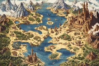 draw a map illustration for your project