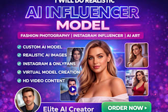 do realistic ai influencer model fashion photography instagram influencer ai art