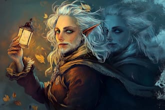 draw a fantasy portrait of any character