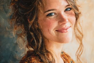 oil painting portrait and illustrations