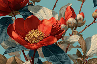 draw botanical illustration flower, plant, and logo design