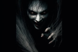 draw dark, punk, goth, horror character in comic like style
