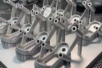 3d print metal parts prototype titanium stainless steel aluminum