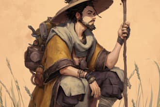 draw epic fantasy dnd character art, rpg hero, or oc illustration