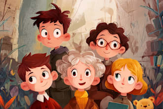children story book illustration children story children