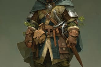 create detailed dnd character portrait or fantasy rpg avatar