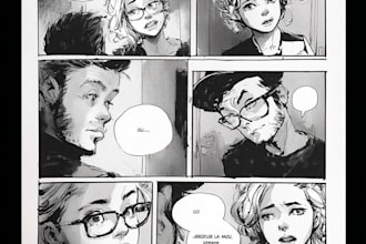 do comic book illustration manga comic book page
