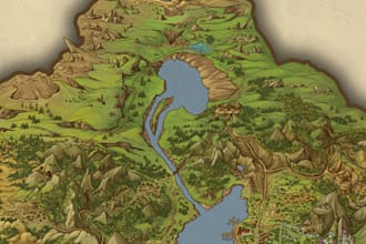 create rpg map, fantasy game map design, board game map, battle royale map