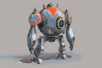 illustrate your mecha, robot and armored characters