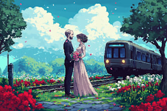 draw pixel art with various styles
