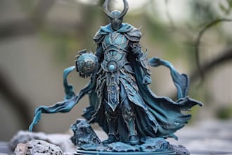 print and paint your 3d statue action figurines tabletop