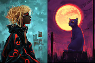 draw any kind of illustration in any art style