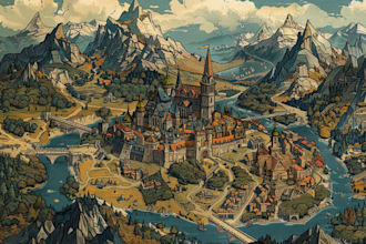 create high quality bespoke fantasy maps