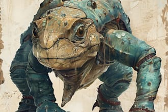 draw high quality creature, character, and fantasy design
