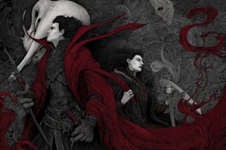 draw dark horror characters, monsters, and creepy illustrations