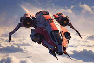make a sci fi and spaceship design