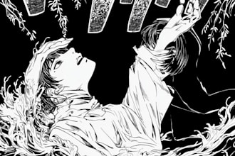 draw great manga pages for you
