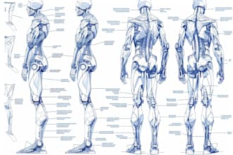 draw professional medical concept sketches