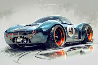 create a car or any vehicle illustrations