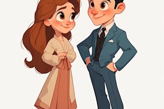 design couple portrait wedding portrait