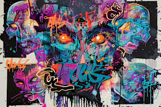 do illustration expresionism art, graffity, abstract