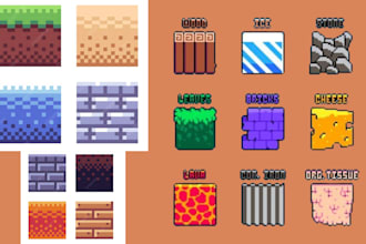 pixel art tileset, sprite sheet, game assets, tilemap, background, 8x8, 16x16