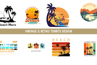 design vintage retro t shirt graphics for pod stores