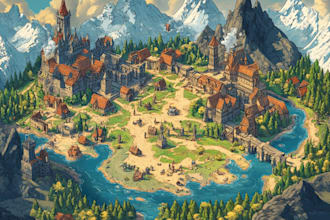 draw detailed hand drawn fantasy map battle map