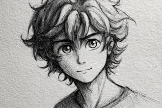 draw a manga character design for you