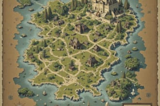 do fantasy map illustration for map
