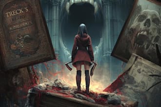 design fantasy and horror book cover