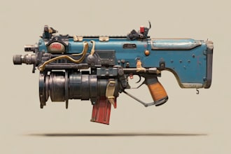 draw your weapon concept art in awesome details