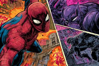 draw you dc or marvel style comic book and superhero