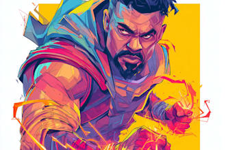 draw custom superhero character illustration