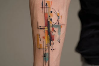 design a tattoo in black and white or in color
