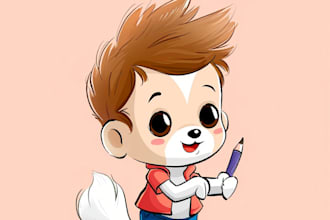draw cute, simple and funny cartoon