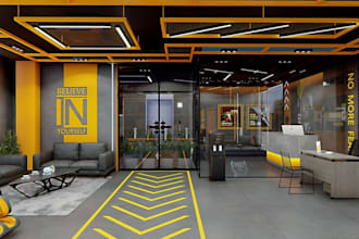 design modern 3d commercial gym interior fitness studio gym layout 3d rendering