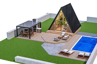 modify terrain 3d model, edit sketchup topograpgy landscape, house 3ds max model