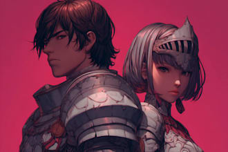 do a anime character art