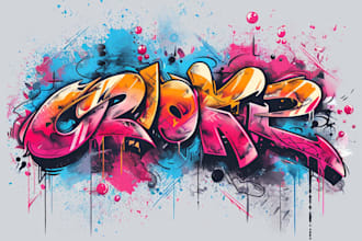 graffiti lettering typography for your logo